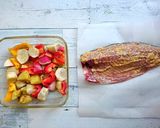 同時調理オーブン焼鯖と野菜のおかかグリル作り方7写真