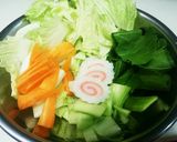 野菜たっぷりとろみ付広東麺 袋麺で簡単♪作り方3写真