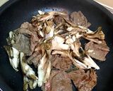 牛肉と舞茸のしぐれ煮作り方1写真