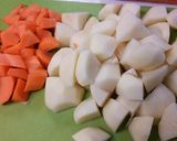 厚切りベーコンスープ♪作り方1写真