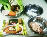 野菜たっぷりとろみ付広東麺 袋麺で簡単♪作り方1写真