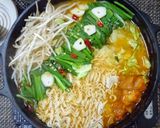 プデチゲ風もつ鍋作り方5写真