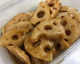 作り置きにも！揚げ蓮根の南蛮漬け作り方5写真