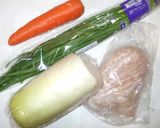 豚もつのスープ♪簡単しょうゆ味作り方1写真