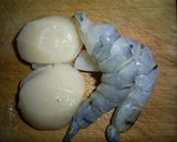 えびとホタテのクリームソース仕立て作り方1写真