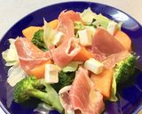 生ハムと柿のこってりサラダ作り方3写真