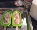 ルクエ型で、半分牛乳のアイスキャンディー作り方3写真