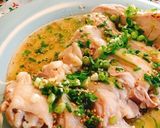 蒸し鶏+ネギソース葱油鶏(ソンユーチー)作り方14写真