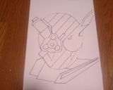 仮面ライダービルド★キャラ立体ケーキ作り方1写真