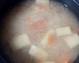 刺身の大根の残り物でおみそ汁作り方5写真