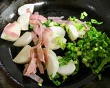 かぶとベーコンのレモンクリームパスタ作り方3写真