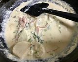 かぶとベーコンのレモンクリームパスタ作り方5写真
