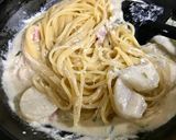 かぶとベーコンのレモンクリームパスタ作り方6写真