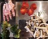 簡単彩り野菜のペペロンチーノ風作り方3写真