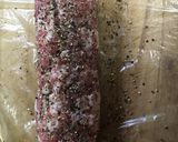 巻いて茹でるだけ、豚こま肉で茹でハム作り方2写真