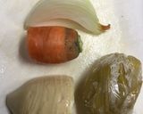 リュウキュウとたけのこ入りのみそ汁作り方1写真