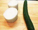 簡単！大根ときゅうりのゆずの浅漬け作り方1写真