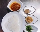 肉味噌とおかかの焼きおにぎり作り方1写真