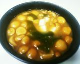 ナメコ、ワカメ、豆腐の味噌汁(合せ味噌)作り方7写真