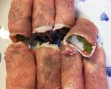 餅とシソの豚肉巻き作り方3写真