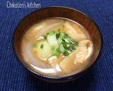 【 じゃがいもと玉ねぎのお味噌汁♪ 】作り方3写真