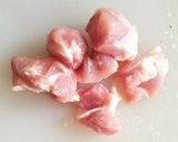 トマトチキンうどん作り方1写真