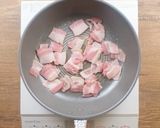 【５分】小松菜とベーコンのパスタ作り方2写真