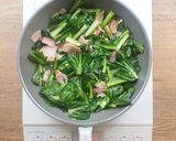 【５分】小松菜とベーコンのパスタ作り方3写真