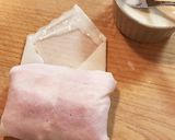 餅ベーコン春巻き作り方4写真