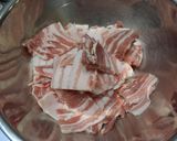 豚肉と長ねぎのオイスター炒め煮作り方1写真