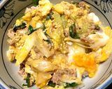 塩麹入り豚葱玉丼作り方3写真