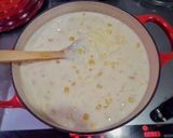 チーズ入りで濃厚！親子コーンスープ？作り方5写真