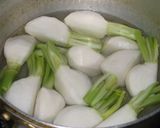 カブの挽き肉あん作り方1写真