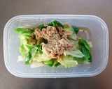 レンジで簡単☆キャベツの胡麻ツナ和え。作り方4写真