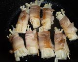 えのき茸のベーコン巻き作り方2写真