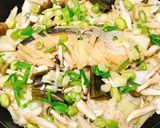 【土鍋で 鮭ともち麦の炊き込みご飯】作り方9写真