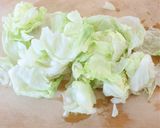 煮込み不要【レタスとワカメの中華スープ】作り方1写真