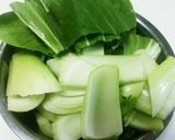 鶏モモ肉と青梗菜の炒め物(とろみ付け)作り方3写真