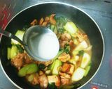 鶏モモ肉と青梗菜の炒め物(とろみ付け)作り方8写真