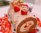 Wチョコクリームの、チョコロールケーキ！作り方41写真
