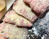 豚薄切り肉でチーズカツ作り方5写真
