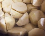 クリスマスカラー♡めんたいポテマヨ焼き作り方2写真
