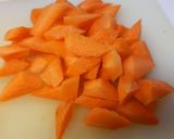 鶏もも＆根菜たちの煮物。作り方3写真