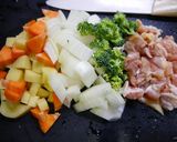 レンジで簡単！お弁当☆汁なしシチュー作り方1写真