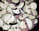 なすと豚挽肉のバカタレ炒め作り方2写真