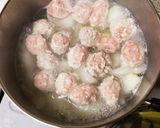 柔らかい肉団子と大根の煮物作り方4写真
