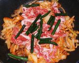 豚肉と白菜キムチの和風炒め(豚キムチ)作り方4写真