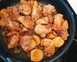 エリンギと鶏もも肉の照り煮作り方8写真