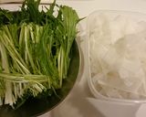 簡単♪水菜と大根のシンプル鍋作り方3写真