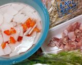 野菜たっぷり！鶏肉入りすまし汁♥作り方2写真